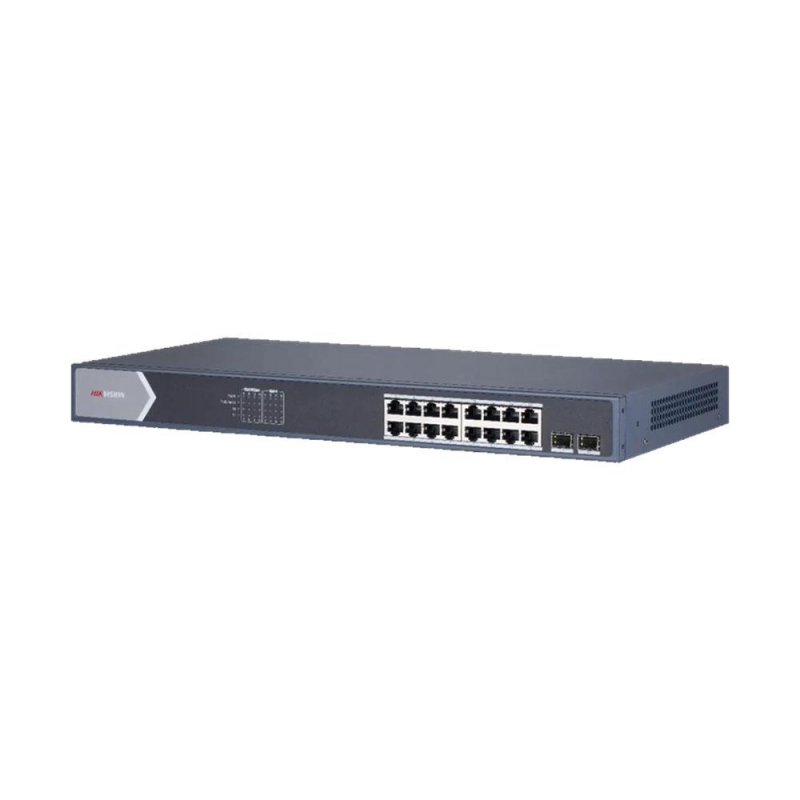 Switch 16 Portas não gerenciado POE DS-3E0518P-E/M Hikvision